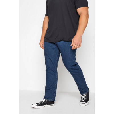 KAM Big & Tall Blue KBS 150 Straight Leg Jeans