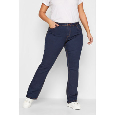 LTS Tall Indigo Blue RAE Stretch Bootcut Jeans