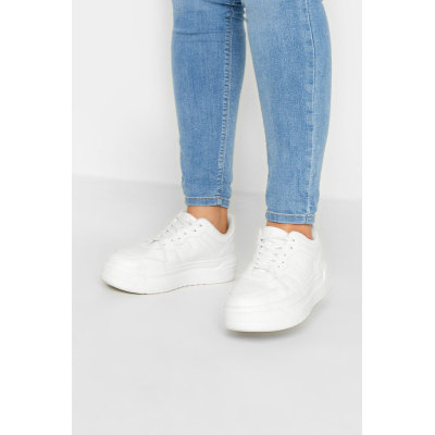 LIMITED COLLECTION White Super Chunky Trainers In Extra Wide EEE Fit