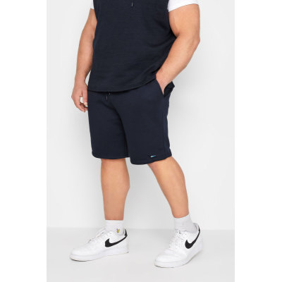 BadRhino Big & Tall Navy Blue Essential Jogger Shorts