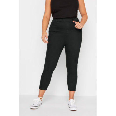 YOURS Curve Black Cropped Stretch GRACE Jeggings